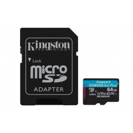Kingston Technology Canvas Go! Plus 64 GB MicroSD UHS-I Luokka 10