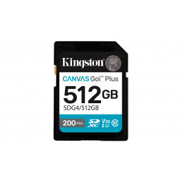 Kingston Technology Canvas Go! Plus 512 GB SDXC UHS-I Luokka 10