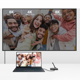 j5create JCA465-N 8K USB-C® - Dual HDMI™ -näyttösovitin