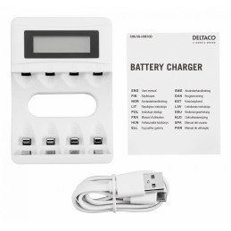 Deltaco C704A4 laturi Kotitalousakku USB