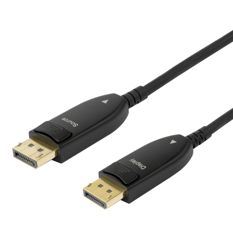 Deltaco DP-AOC10 DisplayPort-kaapeli 10 m musta