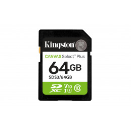Kingston Technology Canvas Select Plus Gen3 64 GB SD UHS-I Luokka 10