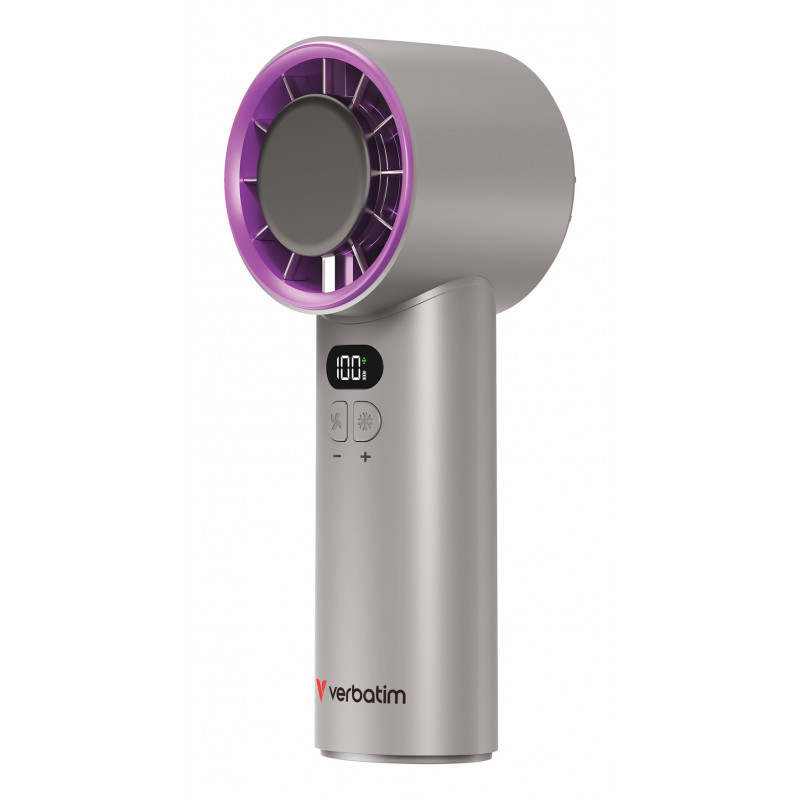 Verbatim Cool 'n' Go Ice Touch Harmaa, Purppura Käsituuletin