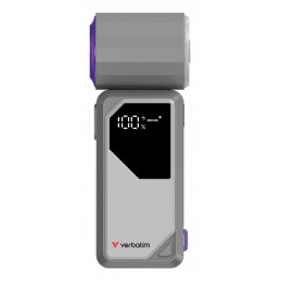 Verbatim Cool 'n' Go AirJet Harmaa, Purppura Käsituuletin
