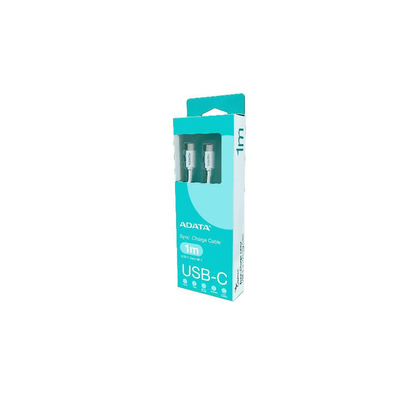 ADATA CACC-100PN-WH USB-kaapeli USB 2.0 1 m USB C Valkoinen