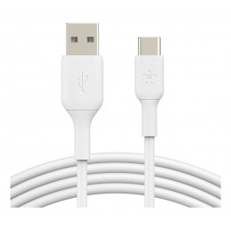 Belkin BoostCharge USB-kaapeli USB 2.0 1 m USB A USB C Valkoinen