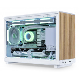 Lian Li A3-mATX Micro Tower Valkoinen, Puu