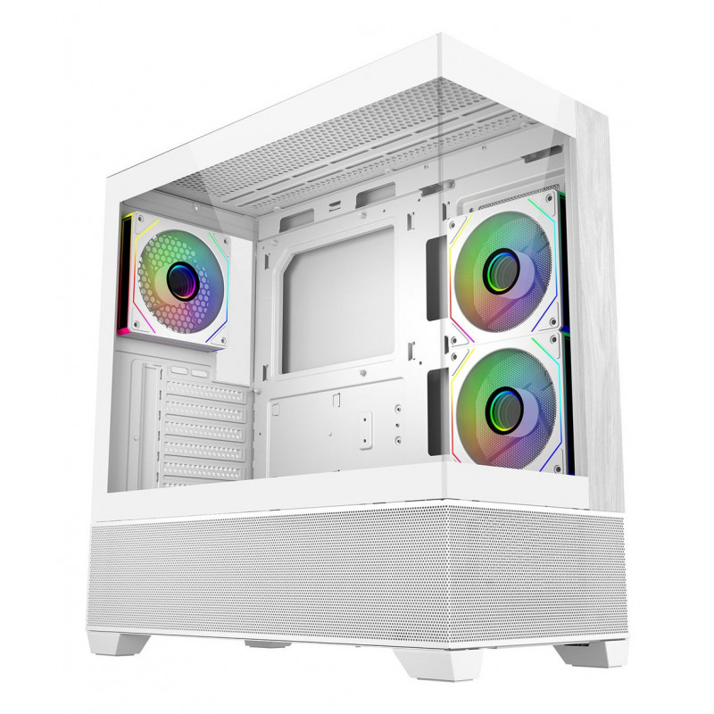 Cooler Master Elite 690 Wood Midi Tower Valkoinen