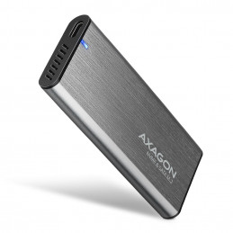 Axagon EEM2-SG2 tallennusaseman kotelo SSD-kotelo Harmaa M.2