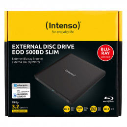 Intenso EOD 500BD Slim levyasemat Blu-Ray ROM Musta