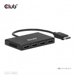 CLUB3D CSV-7400 videohaaroitin DisplayPort 4x DisplayPort