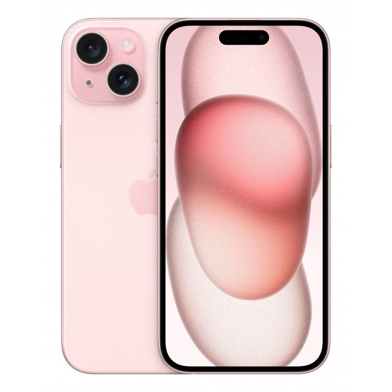 Apple iPhone 15 15,5 cm (6.1") Kaksois-SIM iOS 17 5G USB Type-C 128 GB Vaaleanpunainen