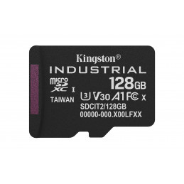 Kingston Technology 128GB microSDXC Industrial C10 A1 pSLC -kortti yksittäispakkaus ilman sovitinta