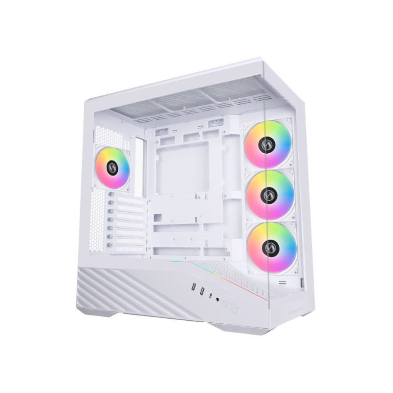 Lian Li Vector V100 Midi Tower Musta, Läpinäkyvä