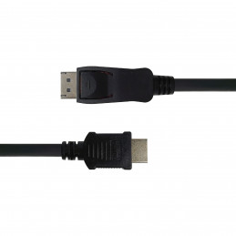 Deltaco DisplayPort   HDMI -kaapeli, 2 m, musta