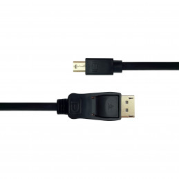 Deltaco Mini DisplayPort   DisplayPort -kaapeli, DP 1.2, HBR, 2 m, musta