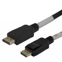 Deltaco DP54-1005 DisplayPort-kaapeli 0,5 m Musta