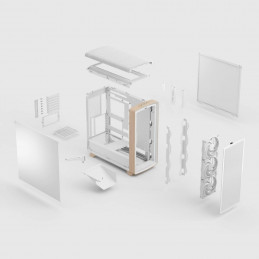 Fractal Design Summit Chalk White Solid Midi Tower Valkoinen