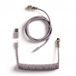 Keychron Coiled Aviator Cable 8K Harmaa 176 m