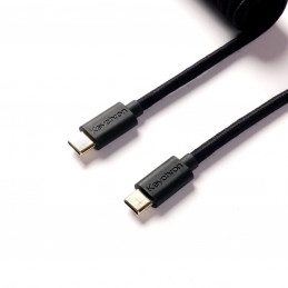 Keychron Coiled Aviator Cable 8K Musta 176 m