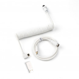 Keychron Coiled Aviator Cable 8K Valkoinen 176 m