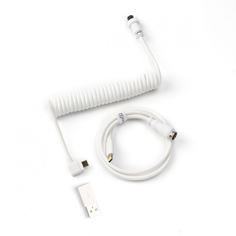Keychron Coiled Aviator Cable 8K Valkoinen 176 m