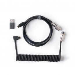Keychron Coiled Aviator Cable 8K Musta 176 m
