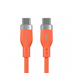 Targus HyperJuice Flex USB-kaapeli USB 2.0 1,5 m USB C 0,48 Gbit s 60 W Oranssi