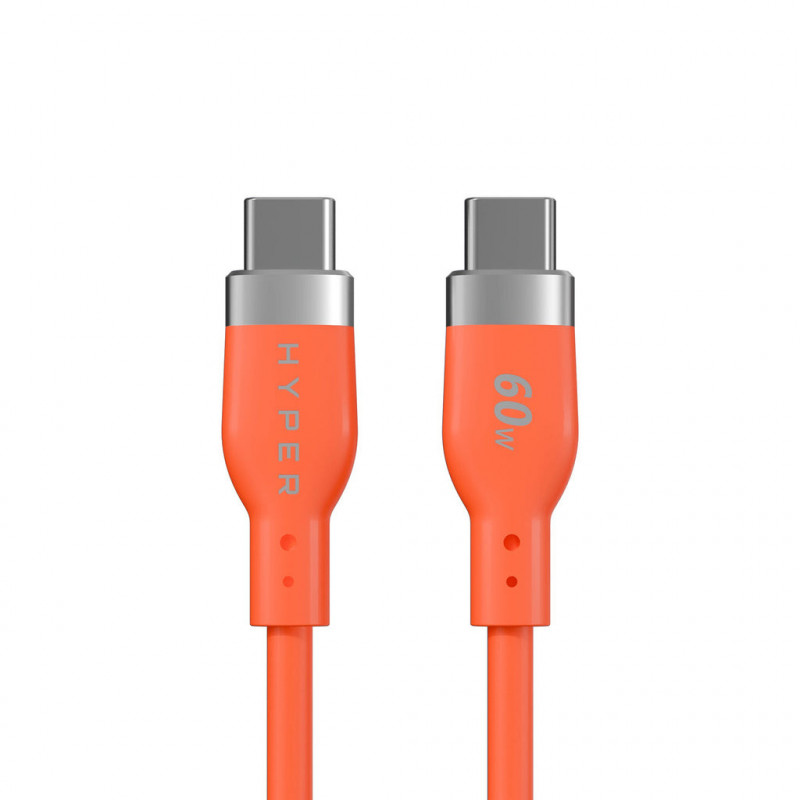 Targus HyperJuice Flex USB-kaapeli USB 2.0 1,5 m USB C 0,48 Gbit s 60 W Oranssi