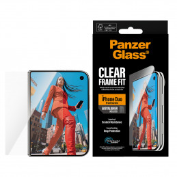 PanzerGlass ® Front Screen Protector iPhone Duo | FRAME FIT w. EasyAligner Kirkas näytönsuoja Apple 1 kpl