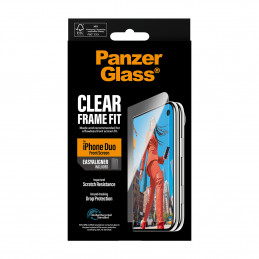 PanzerGlass ® Front Screen Protector iPhone Duo | FRAME FIT w. EasyAligner Kirkas näytönsuoja Apple 1 kpl