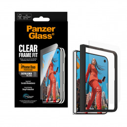 PanzerGlass ® Front Screen Protector iPhone Duo | FRAME FIT w. EasyAligner Kirkas näytönsuoja Apple 1 kpl