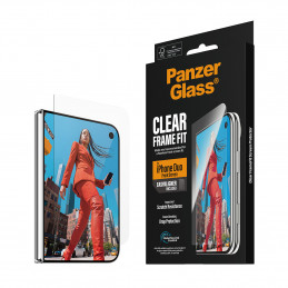 PanzerGlass ® Front Screen Protector iPhone Duo | FRAME FIT w. EasyAligner Kirkas näytönsuoja Apple 1 kpl