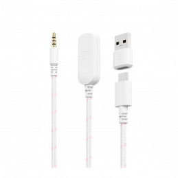 HyperX Cloud III -pelikuulokkeet (valkoinen vaaleanpunainen)