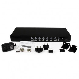 StarTech.com SV1631DUSBU KVM-kytkin Telineasennus Musta