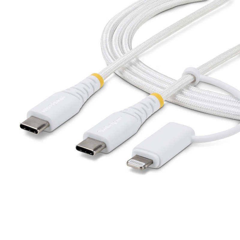 StarTech.com 2M-U2-LNTC-CABLE USB-kaapeli USB C 0,48 Gbit s 60 W Valkoinen