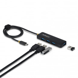 StarTech.com H5C4A-USB-HUB-2 keskitin USB 3.2 Gen 1 (3.1 Gen 1) Type-C 5000 Mbit s Musta
