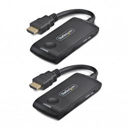 StarTech.com 4KHDMI-WIRELESS-65FT AV-signaalin jatkaja AV-lähetin ja -vastaanotin Musta