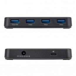 StarTech.com ST4300USB3V2-UE keskitin USB 3.2 Gen 1 (3.1 Gen 1) Type-C 5000 Mbit s Musta