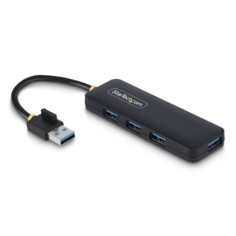 StarTech.com H5A4A-USB-HUB keskitin USB 3.2 Gen 1 (3.1 Gen 1) Type-A 5000 Mbit s Musta
