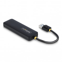 StarTech.com H5A4A-USB-HUB keskitin USB 3.2 Gen 1 (3.1 Gen 1) Type-A 5000 Mbit s Musta