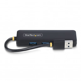 StarTech.com H5A4A-USB-HUB keskitin USB 3.2 Gen 1 (3.1 Gen 1) Type-A 5000 Mbit s Musta