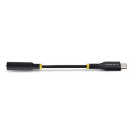 StarTech.com USBCAUDIO2 audiokaapeli 0,127 m USB Type-C 2.0 3,5 mm Musta