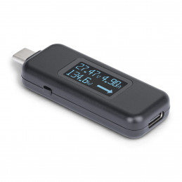 StarTech.com USBC-PWRTESTER virtalähdetesteri Musta