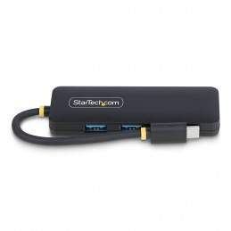 StarTech.com H5C4A-USB-HUB keskitin USB 3.2 Gen 1 (3.1 Gen 1) Type-C 5000 Mbit s Musta
