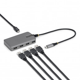 StarTech.com 5G4AC-USB-C-HUB keskitin USB 3.2 Gen 1 (3.1 Gen 1) Type-C 5000 Mbit s Harmaa
