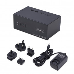 StarTech.com P2ADDH462-KVM-SWITCH KVM-kytkin Musta