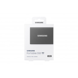 Samsung Portable SSD T7 2000 GB Harmaa