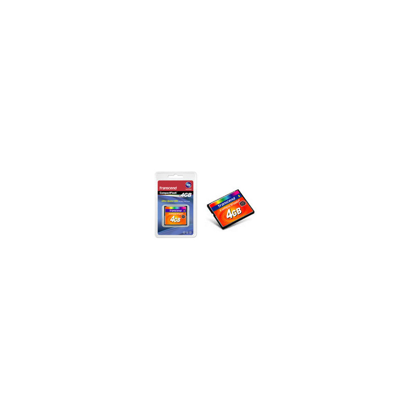 Transcend TS4GCF133 flash-muisti 4 GB CompactFlash MLC