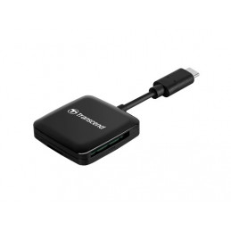 Transcend RDC3 kortinlukija USB 3.2 Gen 1 (3.1 Gen 1) Type-C Musta